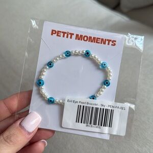 NEW- Petit Moments Evil Eye Pearl Bracelet